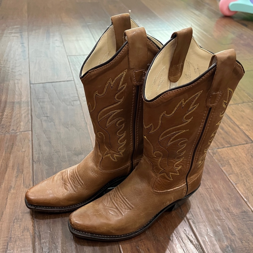 Old West Children's Tan Boots